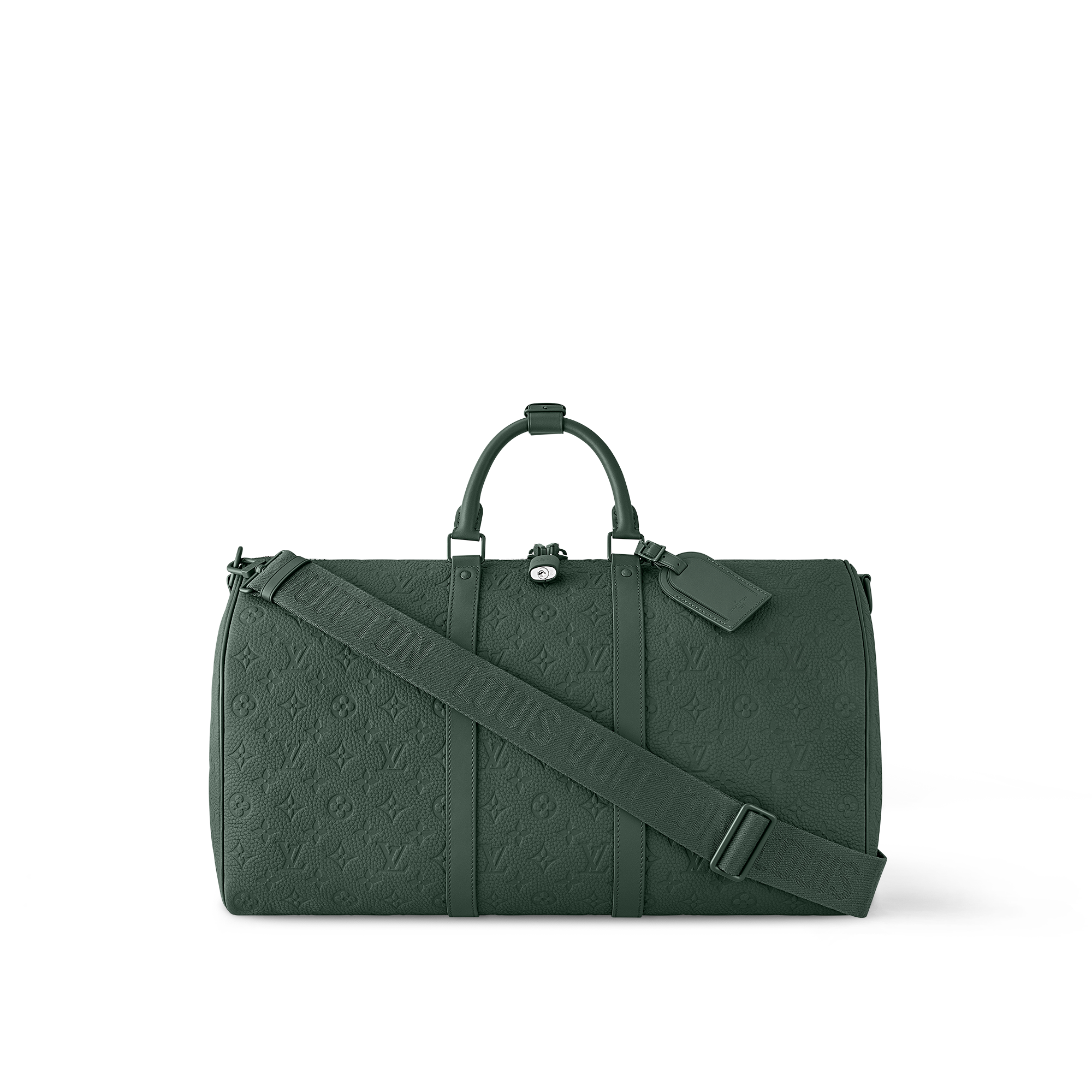 Keepall Bandoulière 50 Bag Luxury Monogram Taurillon Leather Green
